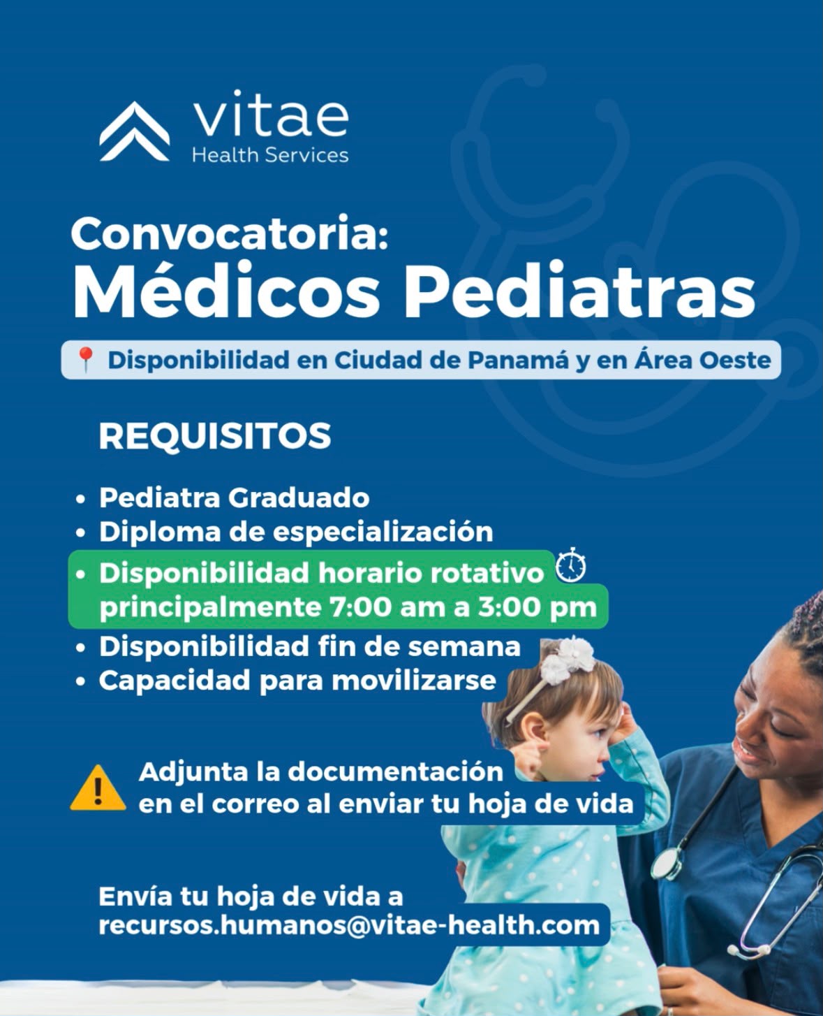 Convocatoria Médicos Pediatra