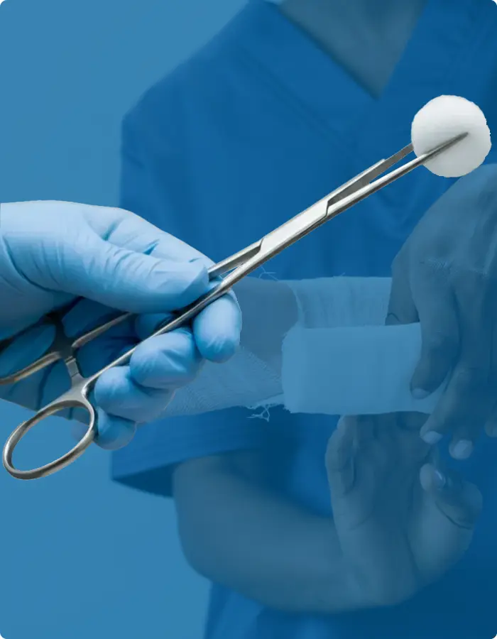 Curación de heridas en casa 24/7